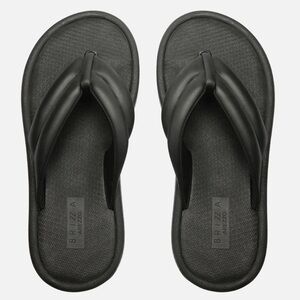 Brisa Black Wide Strap Sandals Men's Black Sandals 9.5-10